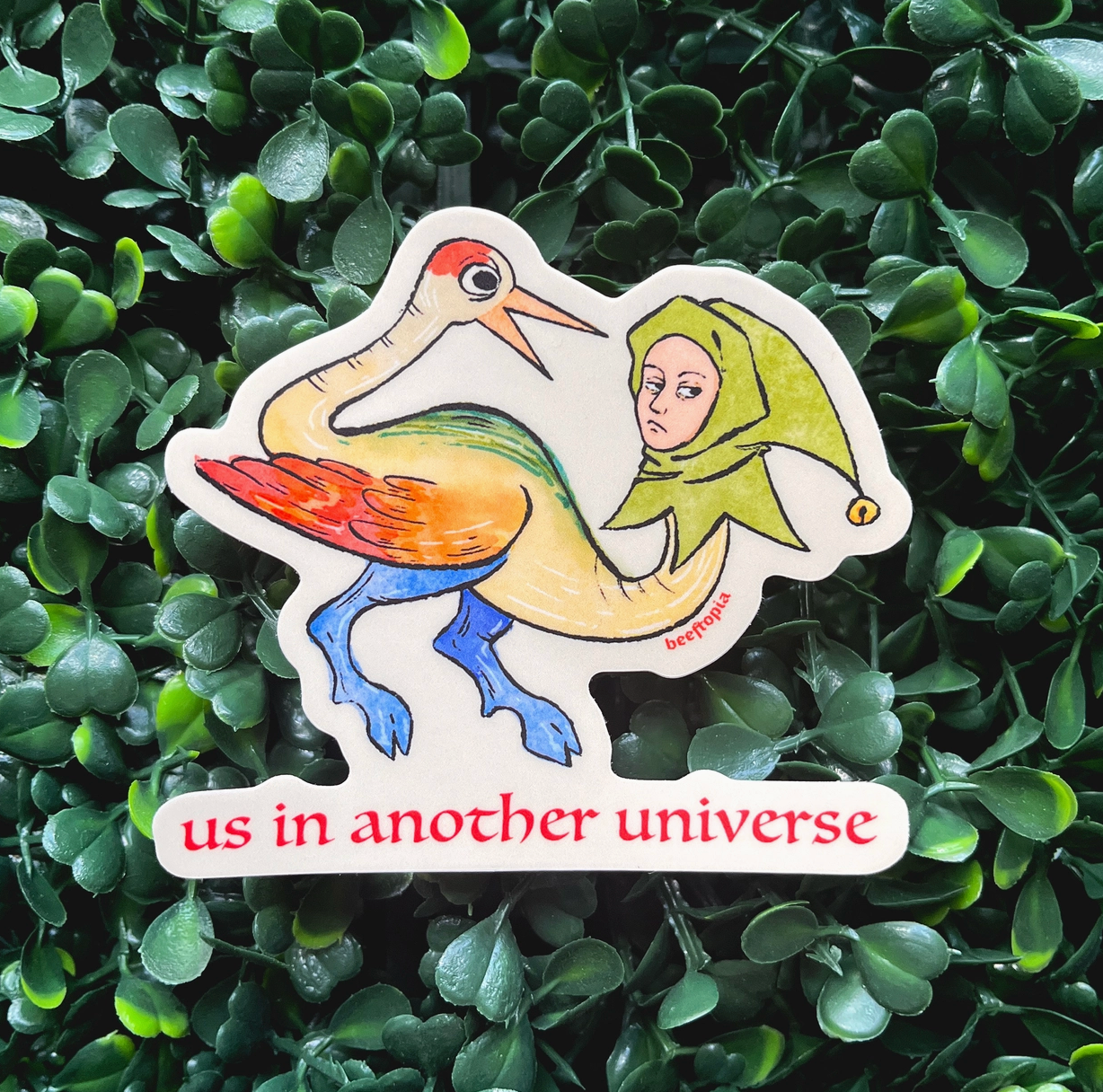 Us in Another Universe Sticker