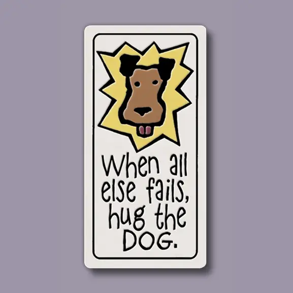 Hug the Dog Magnet