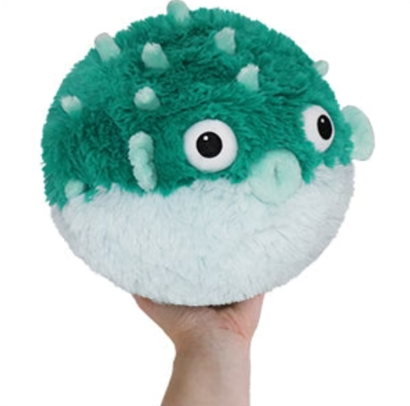 Mini Squishable Teal Pufferfish - Heart of the Home Inc