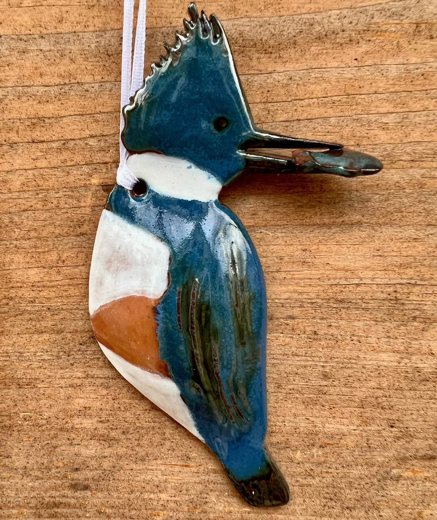 Kingfisher Clay Ornament