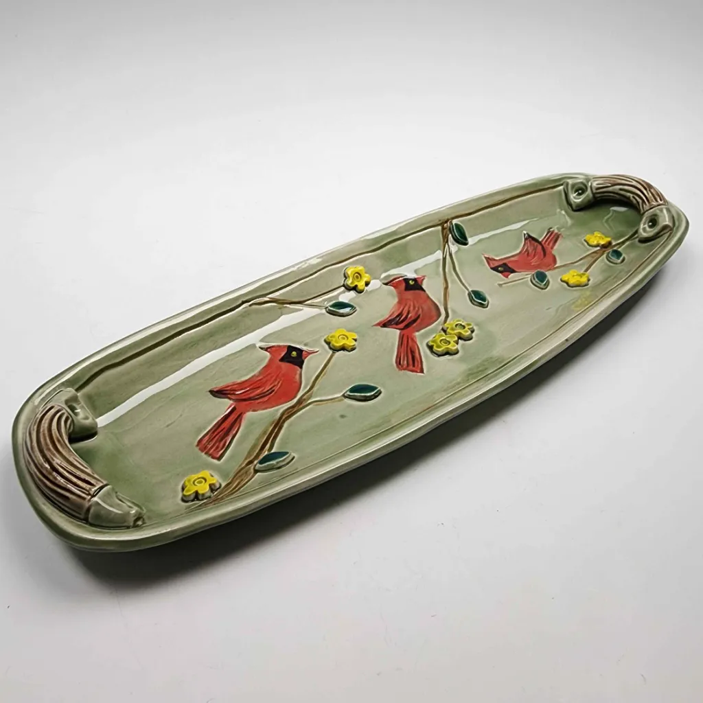 Long Cardinal Tray with Handles