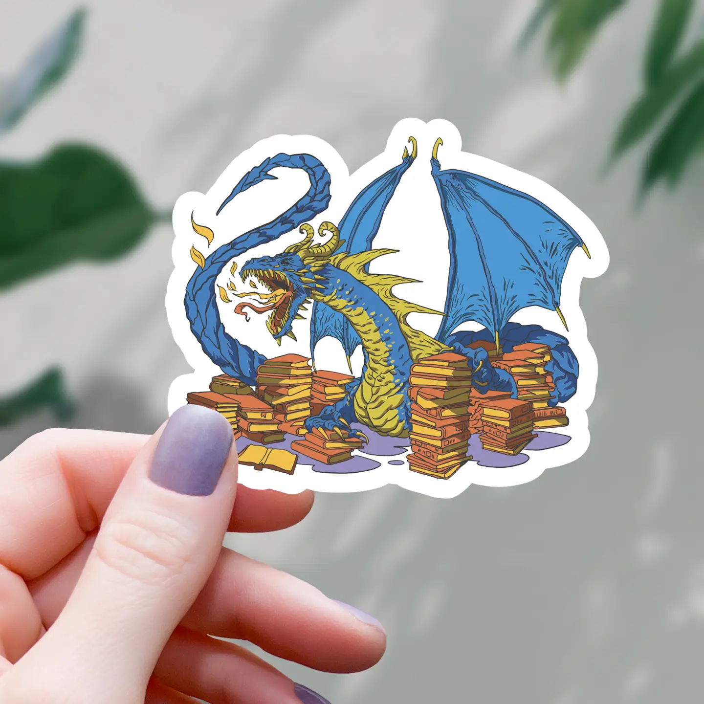 Library Book Dragon Sticker - Heart of the Home LV
