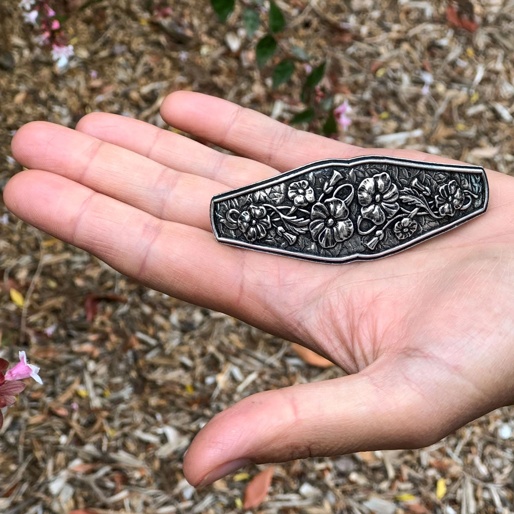 Flowers Barrette - Heart of the Home Inc