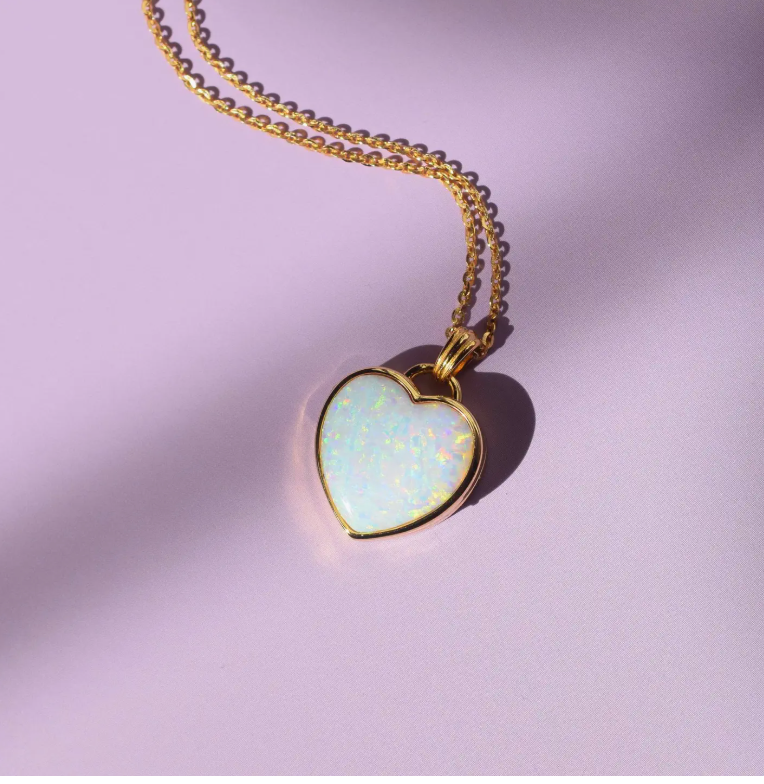 Heart of Opal Mia Locket - Heart of the Home Inc