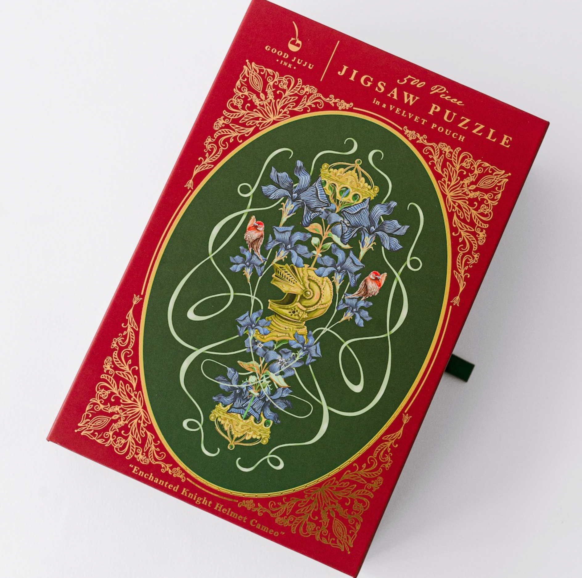 Enchanted Knight Helmet Cameo 500-Piece Puzzle - Heart of the Home Inc