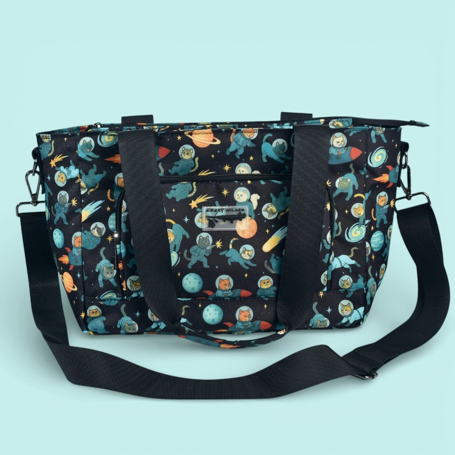 Space Kitties Medium Venture Tote - Heart of the Home Inc