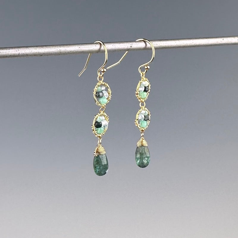 Double Oval Ocean Earrings - Heart of the Home Inc