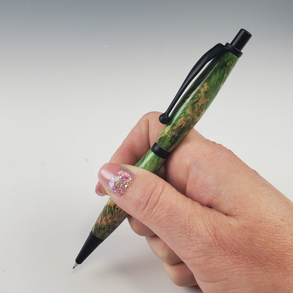 Green Box Elder Slimline Mechanical Pencil