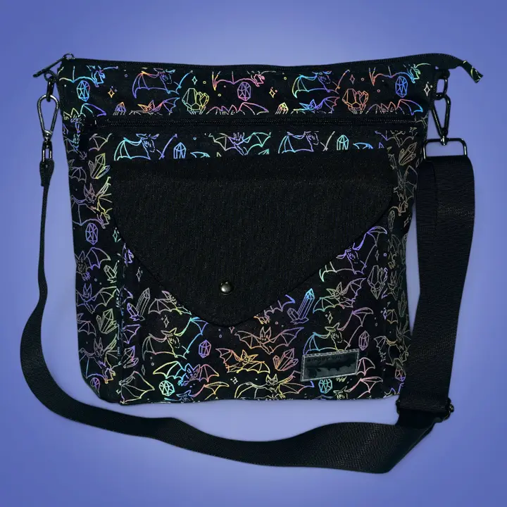 Holographic Crystal Cave Stride Crossbody