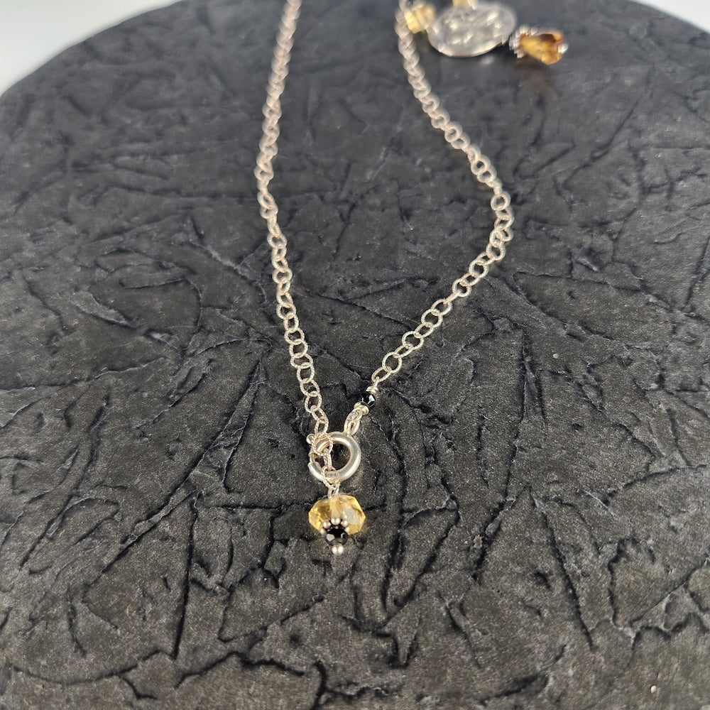 Silver Queen Bee Necklace - Heart of the Home Inc