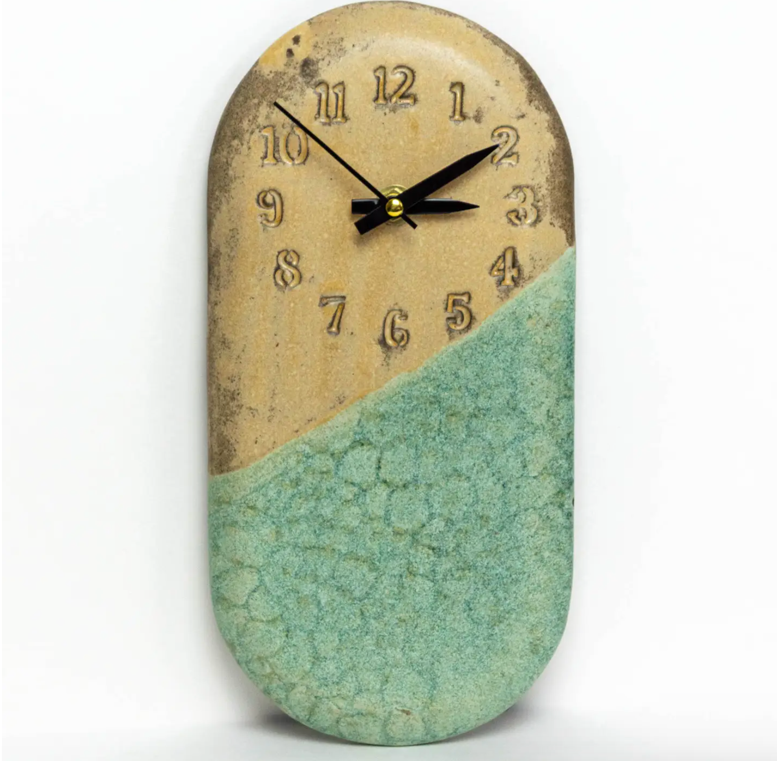 Succulent Pattern and White Ceramic Wall Clock - Heart of the Home Inc