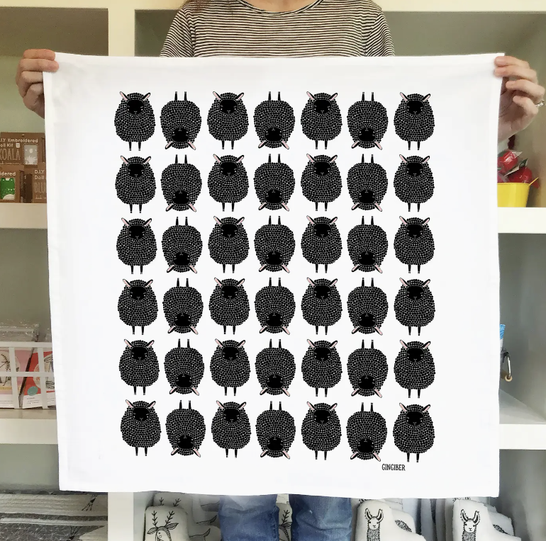 Sheep Tea Towel - Heart of the Home Inc