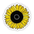 Yellow Sunflower Sticker - Heart of the Home LV