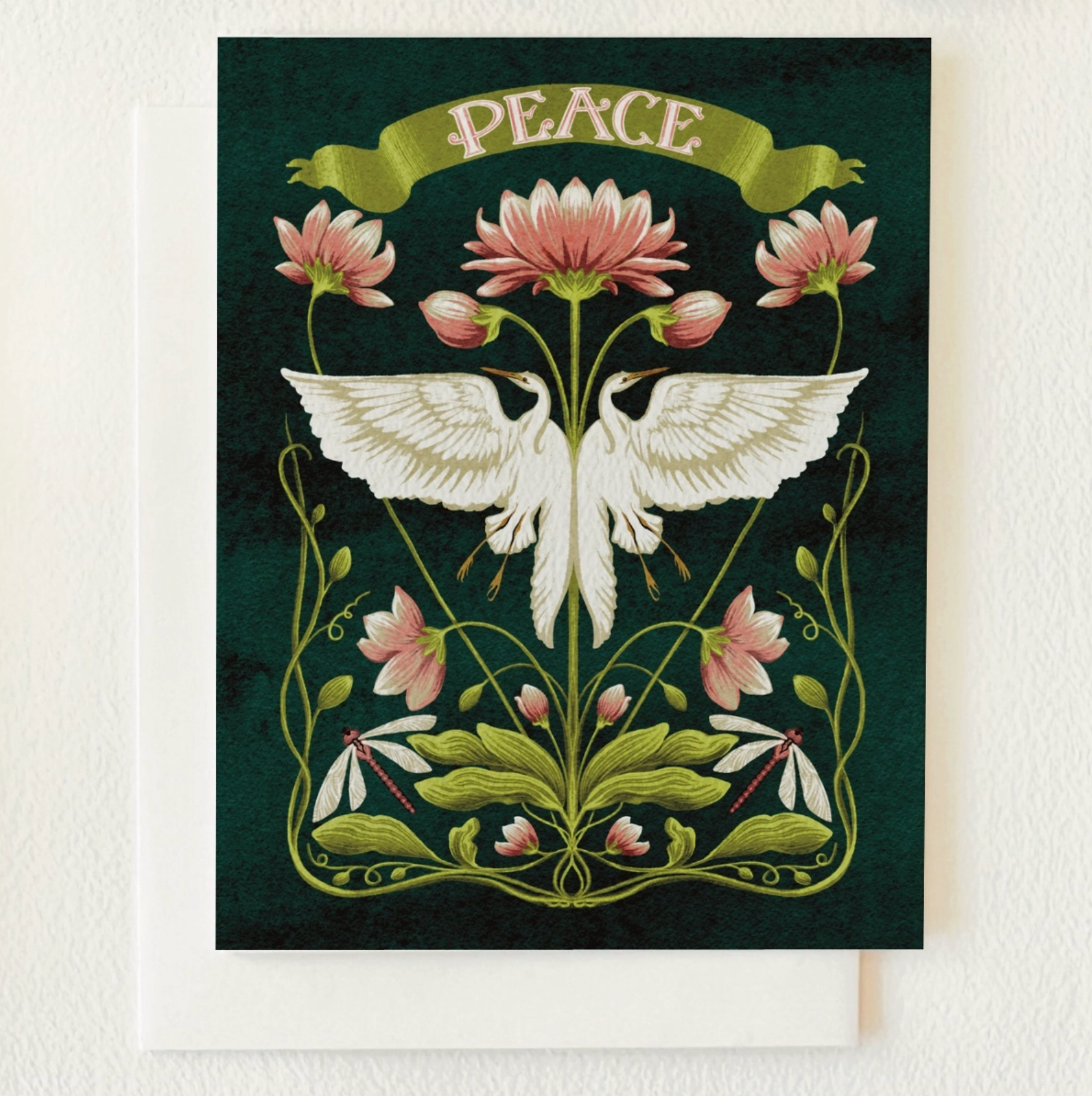 Peace Egrets Blank Card - Heart of the Home Inc