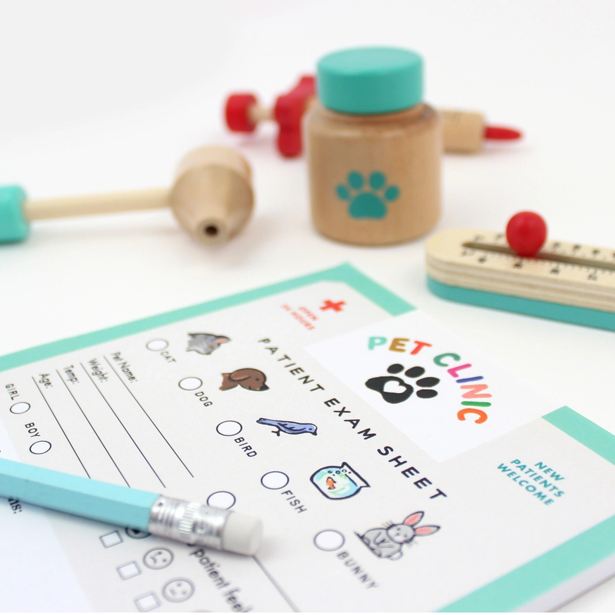 Pet Clinic Play Notepad - Heart of the Home Inc