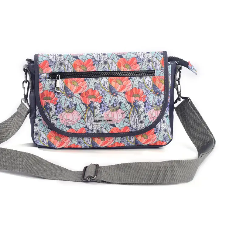 Summer Chorus Cicadas Stride Crossbody Bag