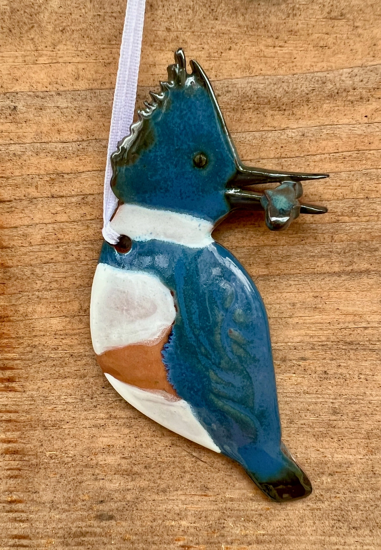 Kingfisher Clay Ornament
