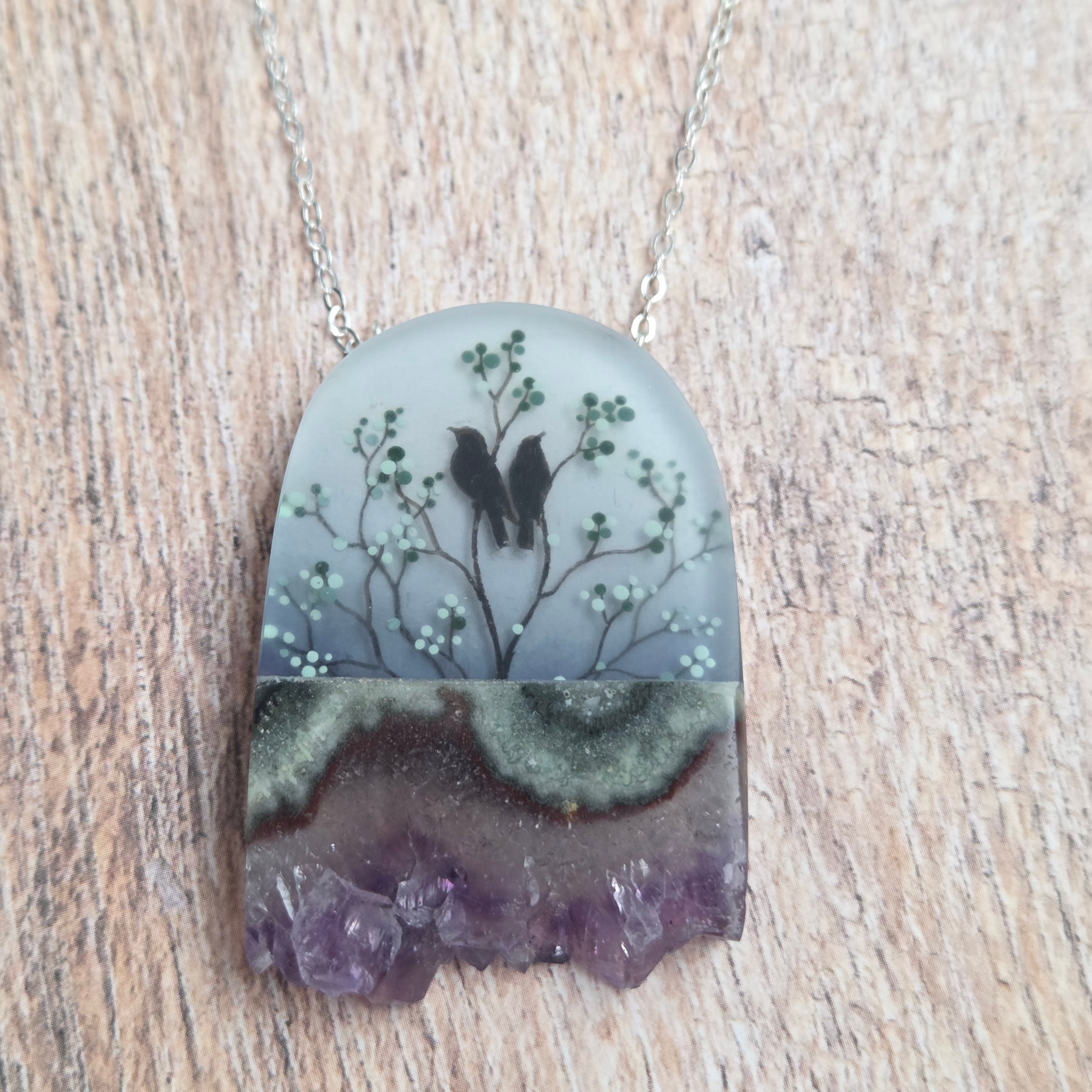 Two Birds Necklace