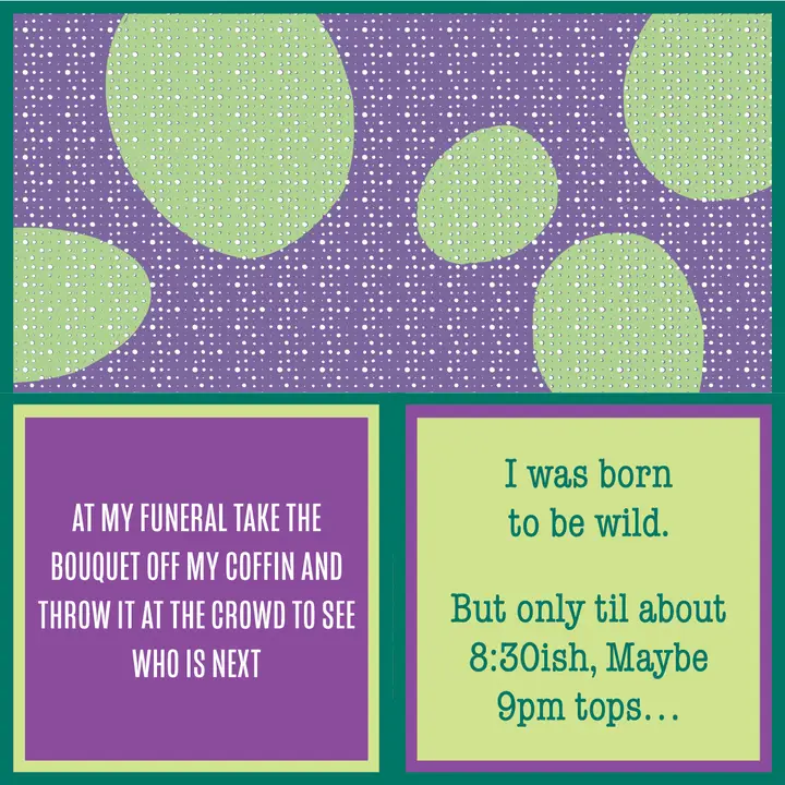 Born to be Wild Double Sided Cocktail Napkins