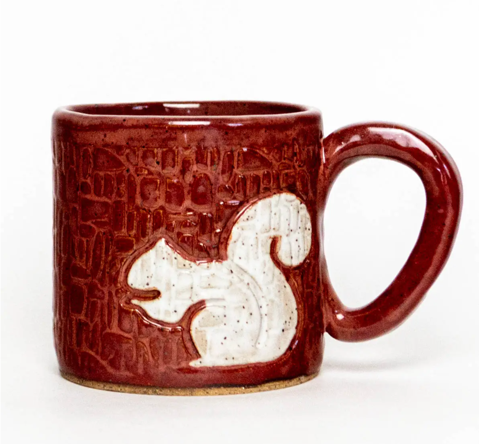 Squirrel Pattern Red Mug - Heart of the Home Inc