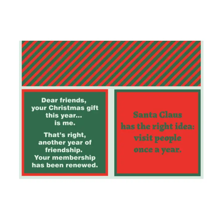 Santa Claus Double Sided Cocktail Napkin