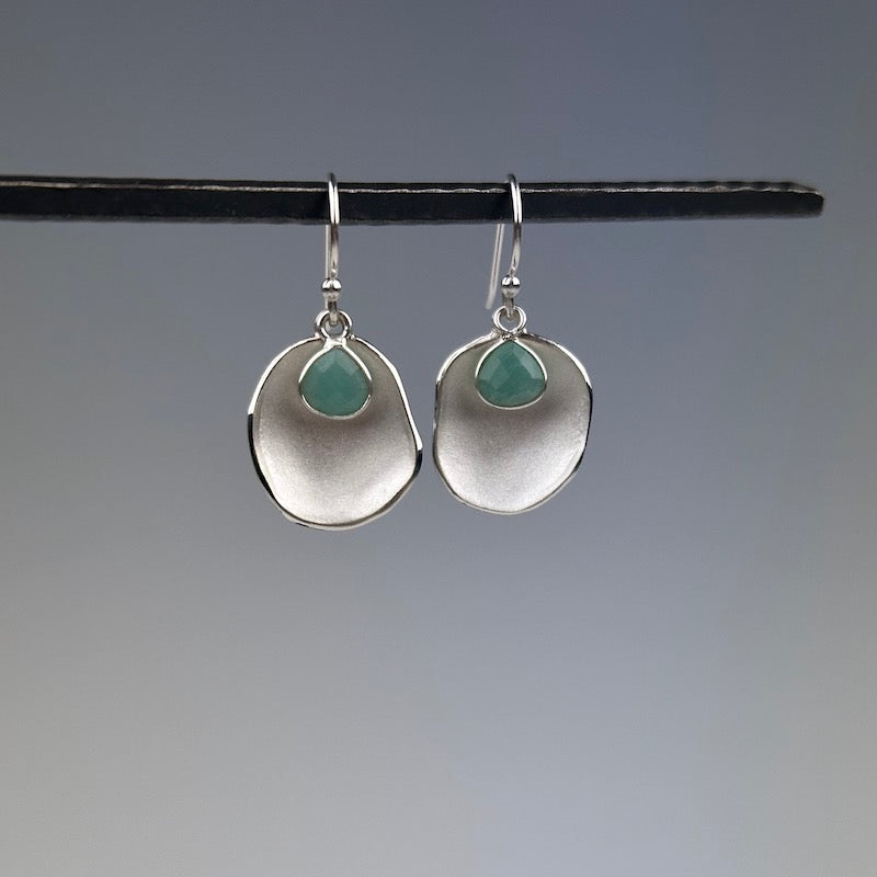 Small Wish Amazonite Earrings - Heart of the Home Inc