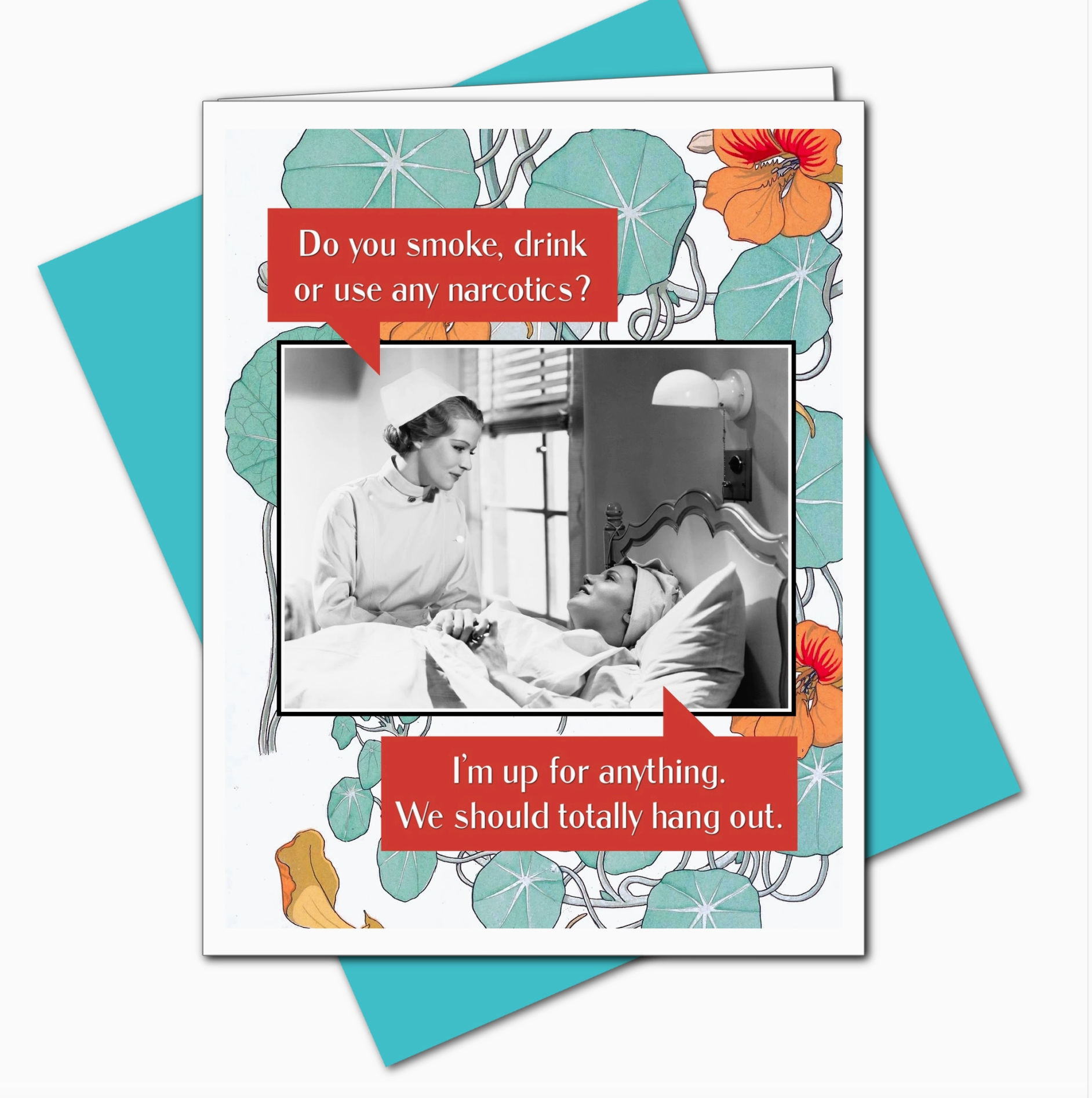 We Should Hang Out Get Well Card
