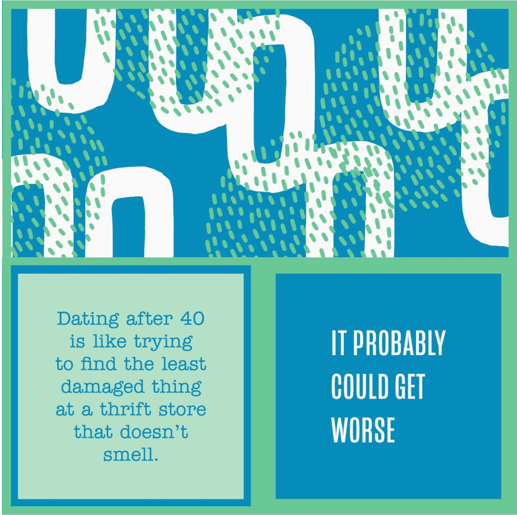 Dating After 40 Cocktail Napkin - Heart of the Home Inc
