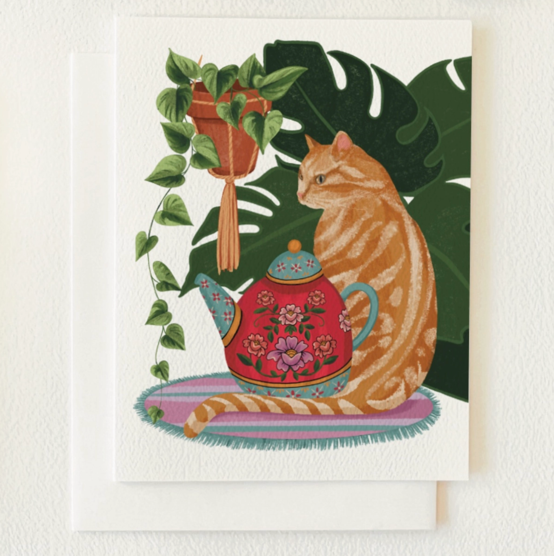 Cozy Kitty Blank Card - Heart of the Home Inc