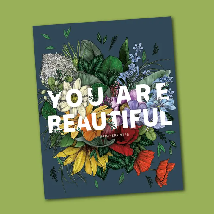You Are Beautiful LGBTQ Pride Sticker
