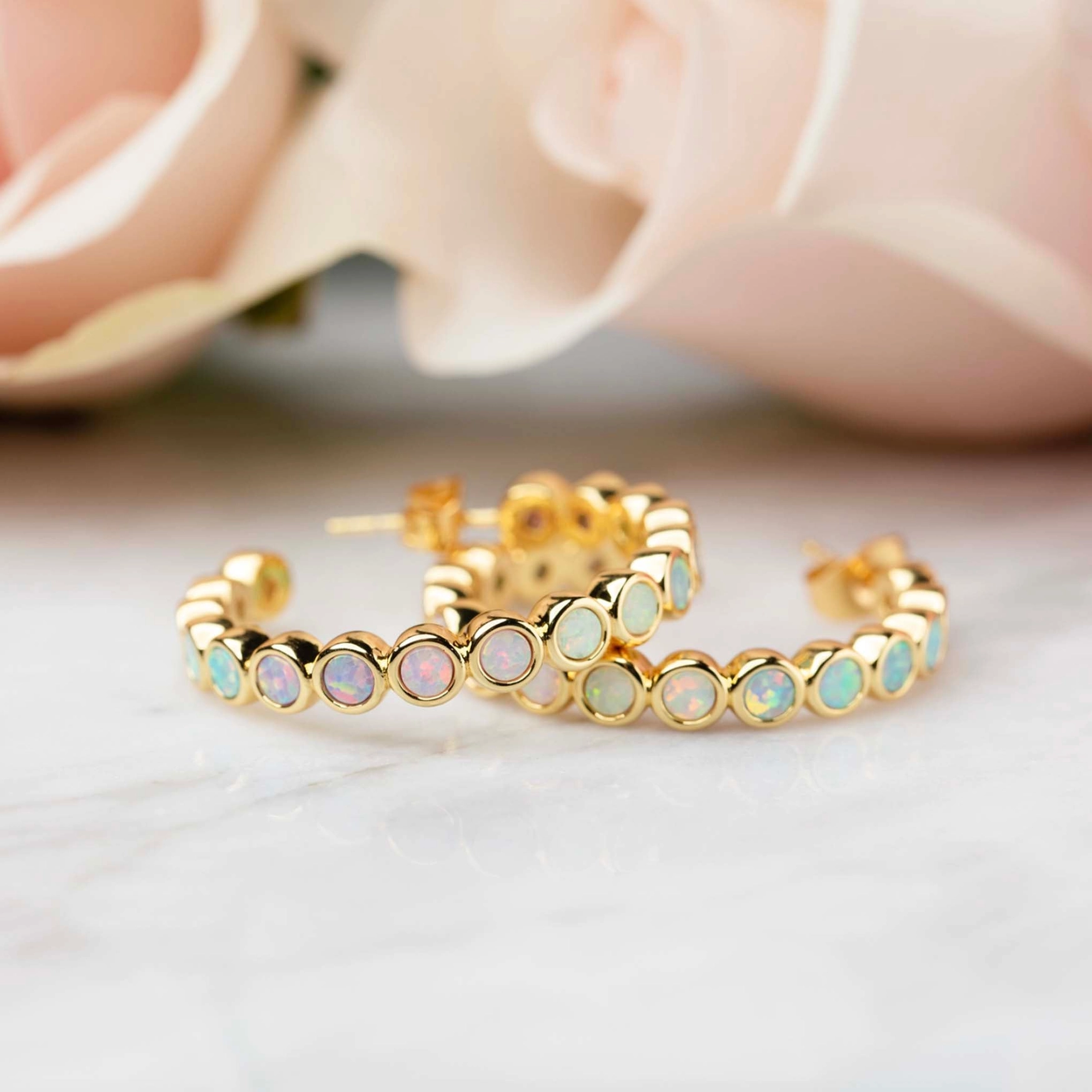 Opal Ombre Grande Earrings - Heart of the Home Inc