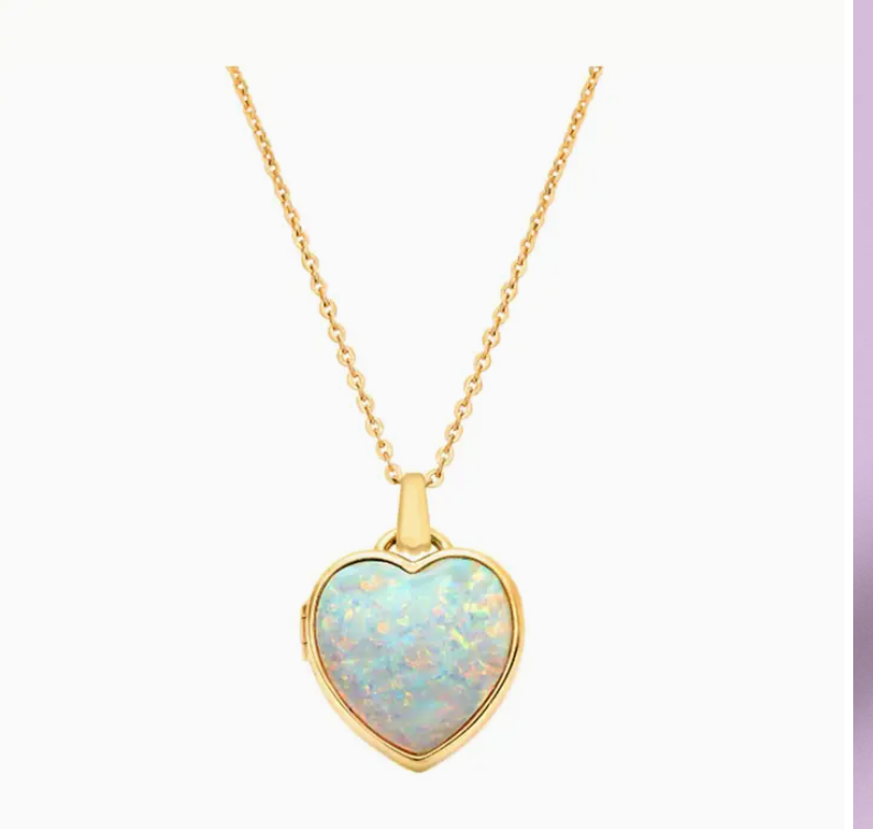 Heart of Opal Mia Locket - Heart of the Home Inc