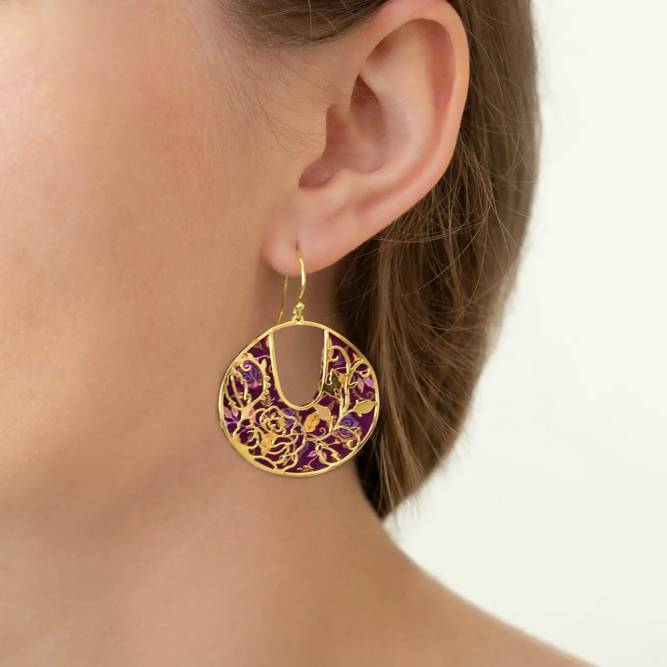 Climbing Rose Earrings - Heart of the Home Inc