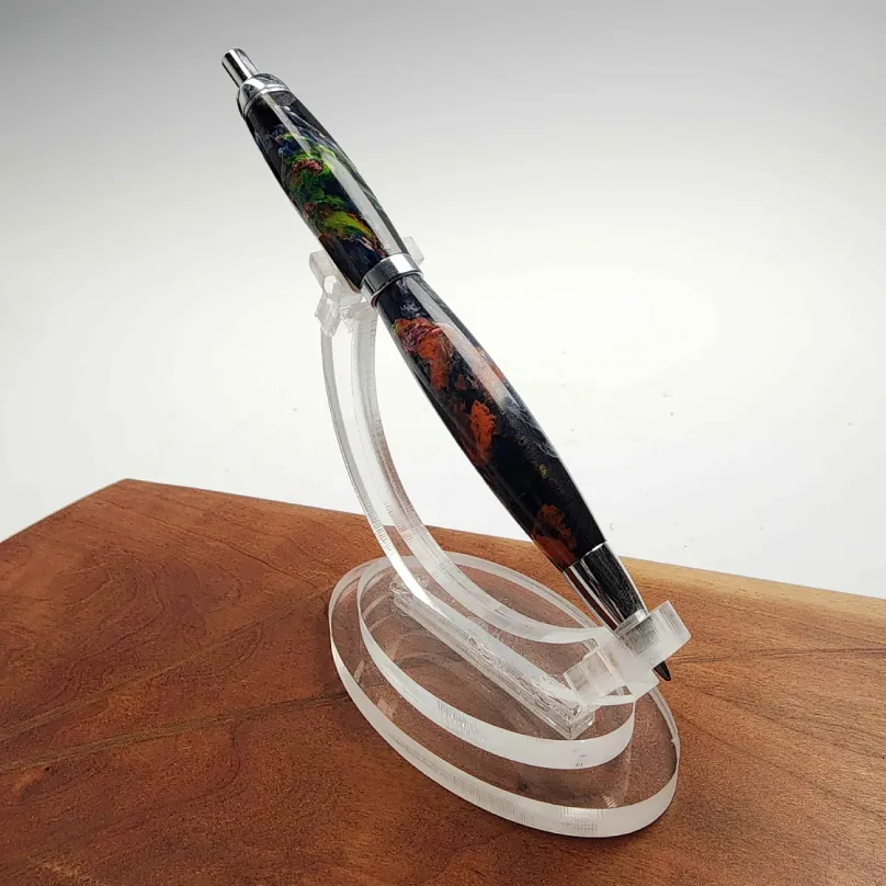 Black Splash Ballpoint Click Pen