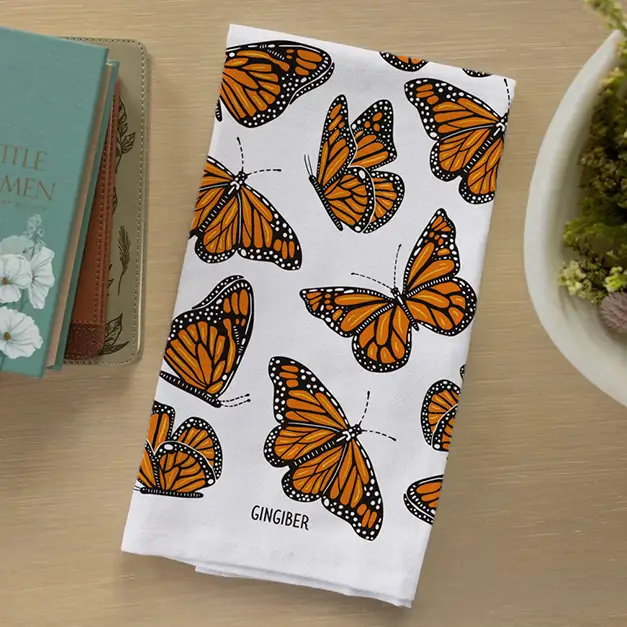 Monarch Flight Tea Towel