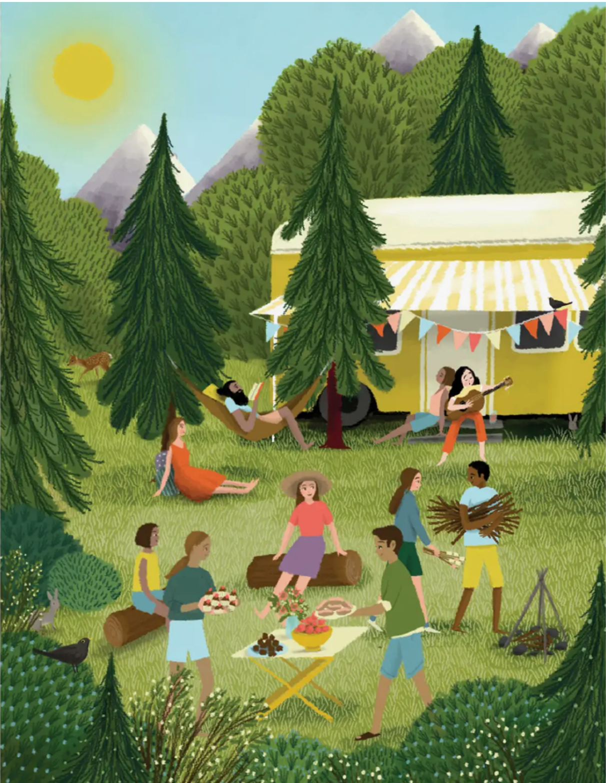 Camping with Friends Birthday Card - Heart of the Home PA