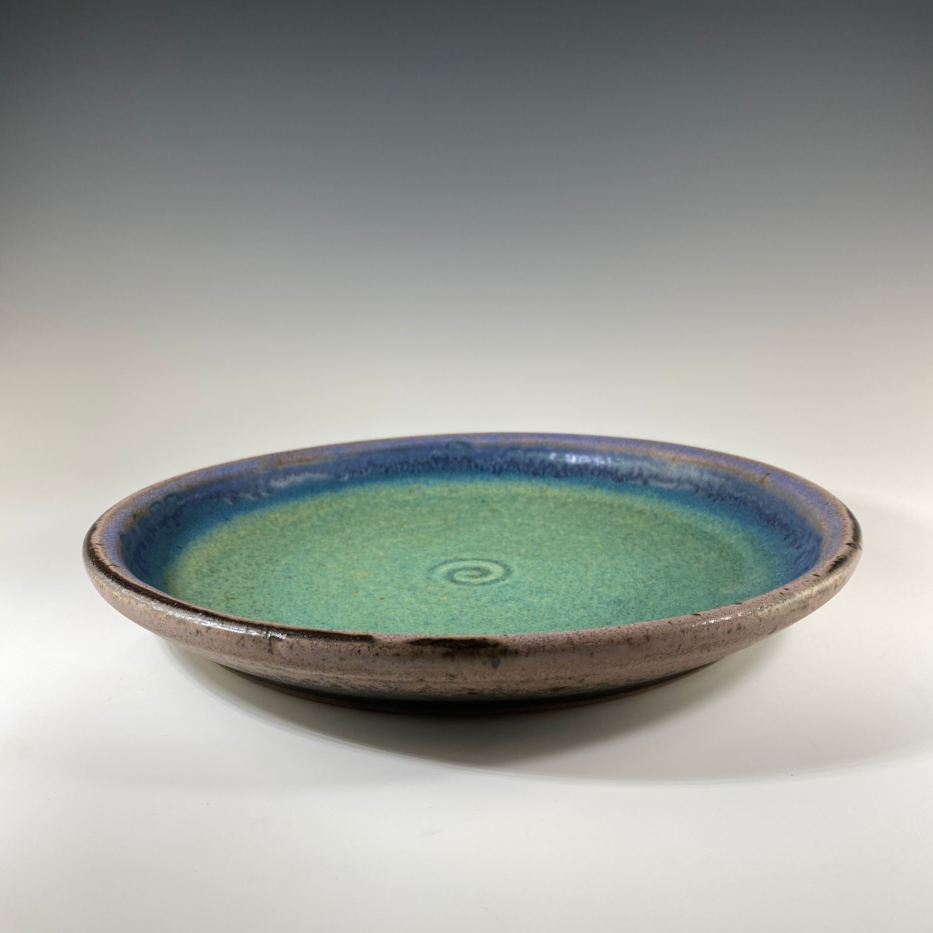Dinner Plate in Turquoise & Lavender - Heart of the Home PA