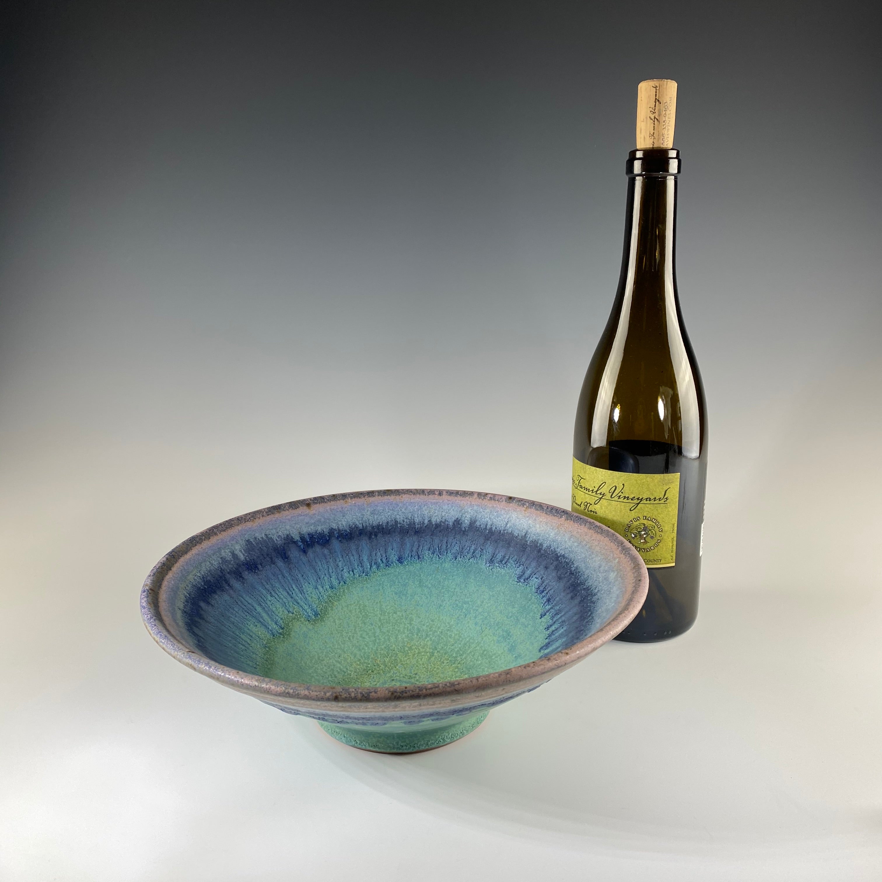 Yogurt Bowl in Turquoise & Lavender - Heart of the Home PA