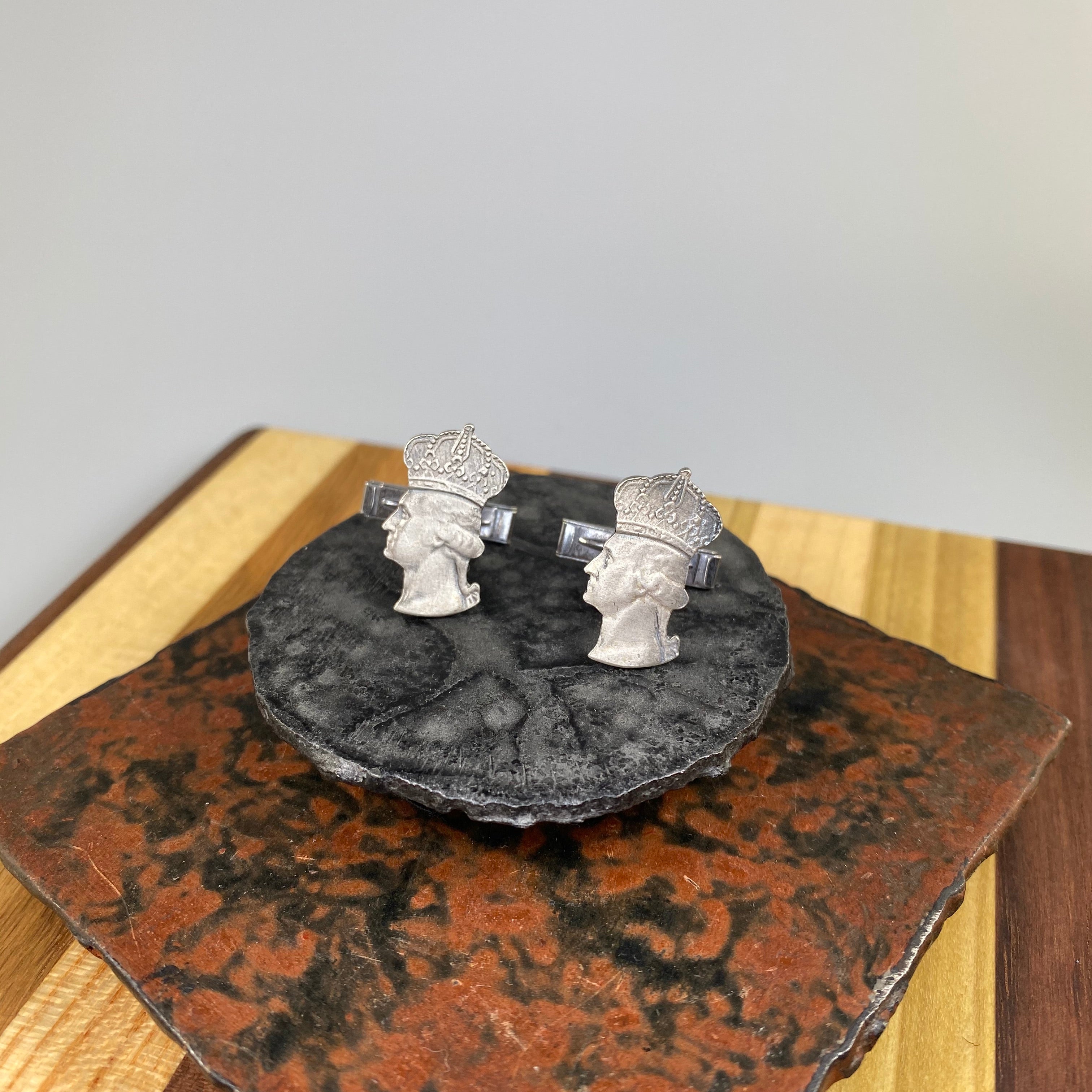 King George Coin Cufflinks - Heart of the Home PA