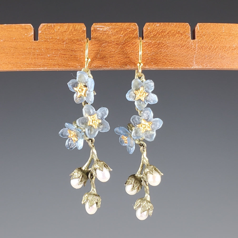 Forget Me Not Shower Wire Earrings - Heart of the Home PA