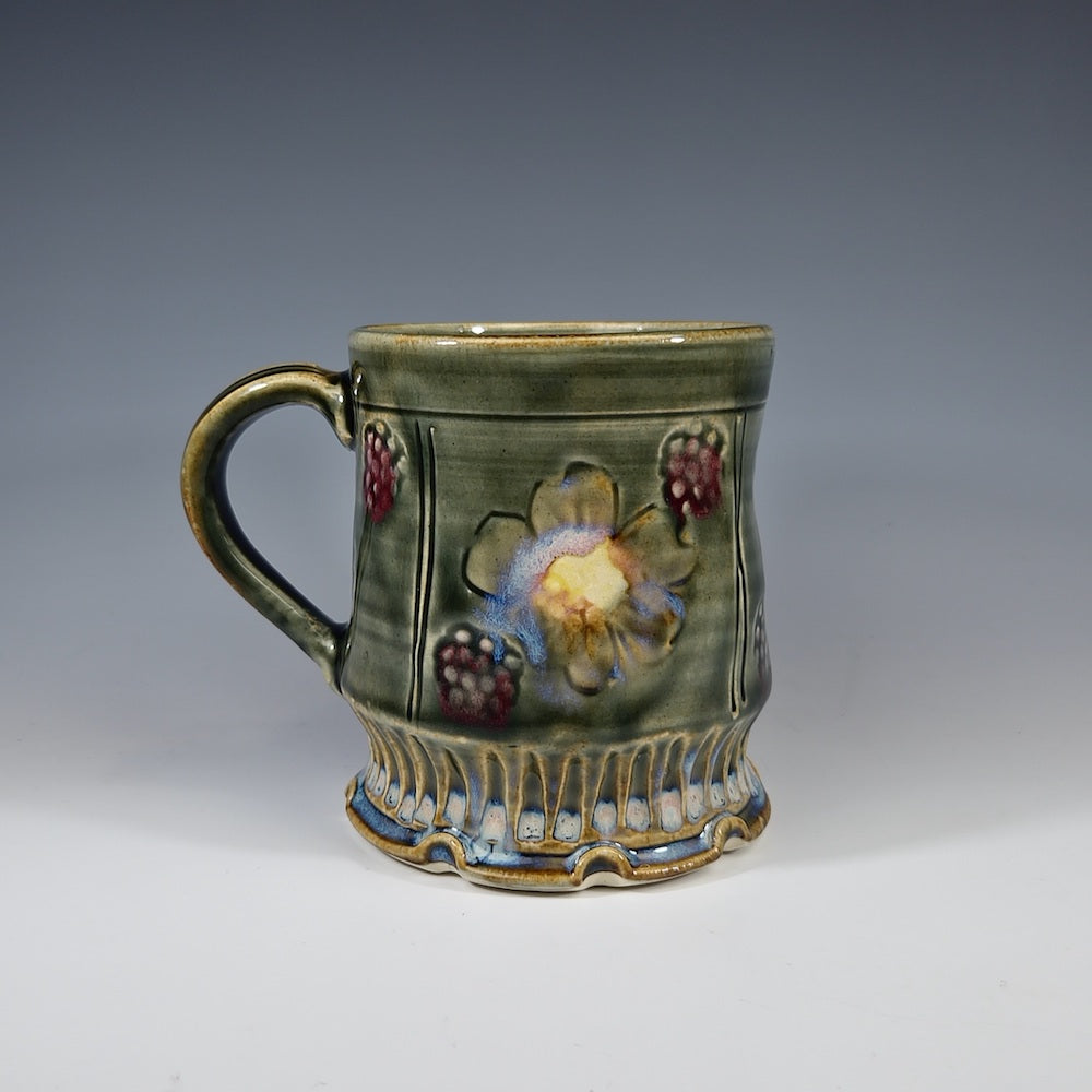 Cherry Blossom Carved Four Panel Mug - Heart of the Home PA