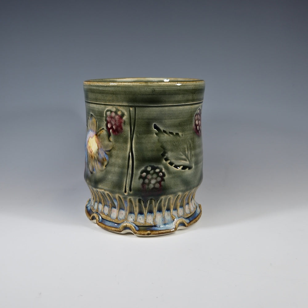 Cherry Blossom Carved Four Panel Mug - Heart of the Home PA