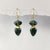 Emerald Arrow Earrings - Heart of the Home PA