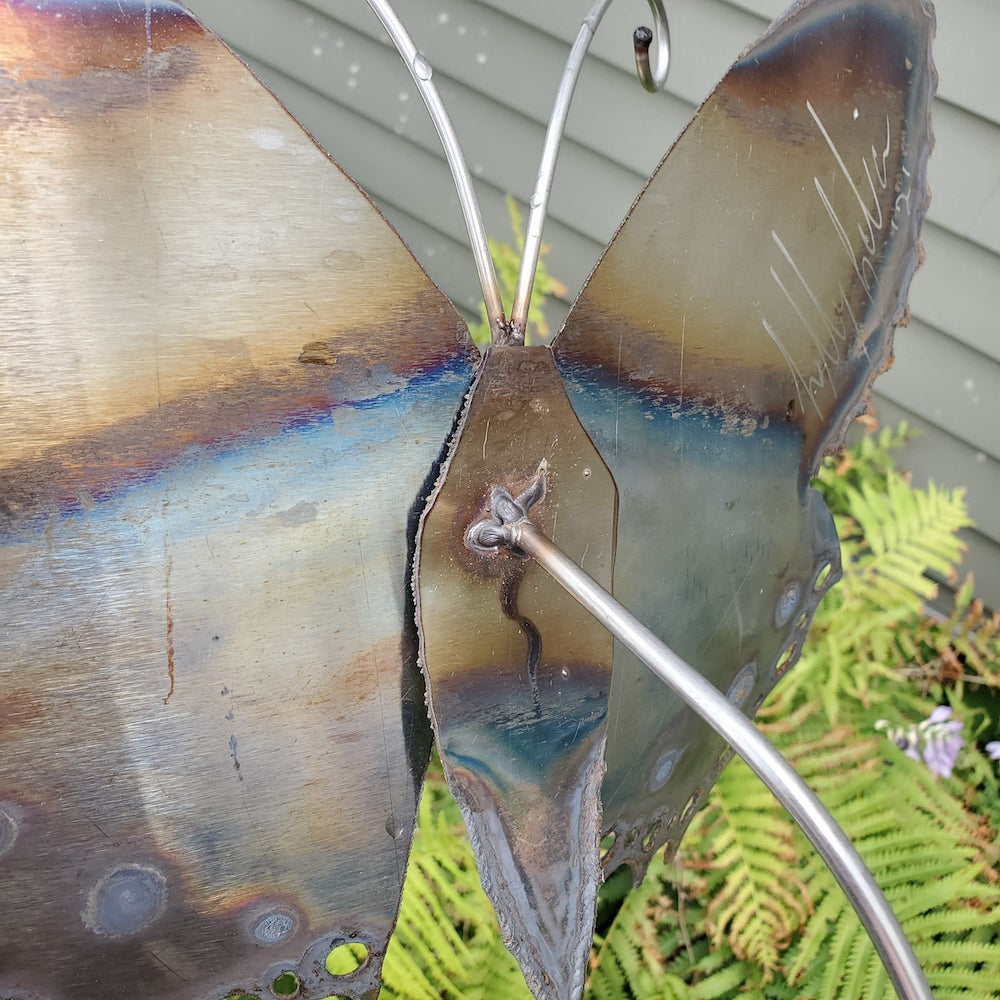 Small Lace Butterfly Garden Stake - Dotted Tails - Heart of the Home PA