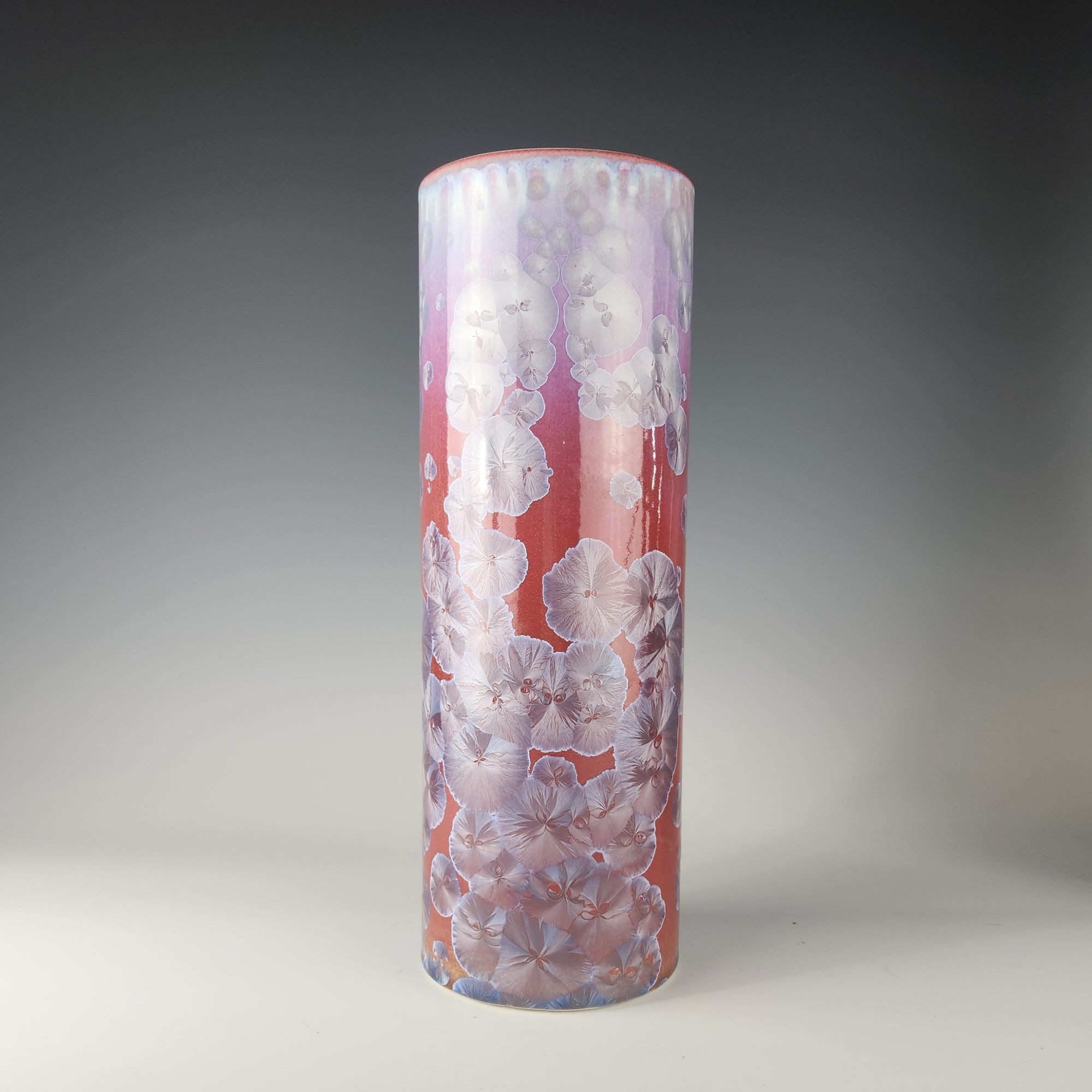 Violet Cylinder Wide Vase - 12" - Heart of the Home PA