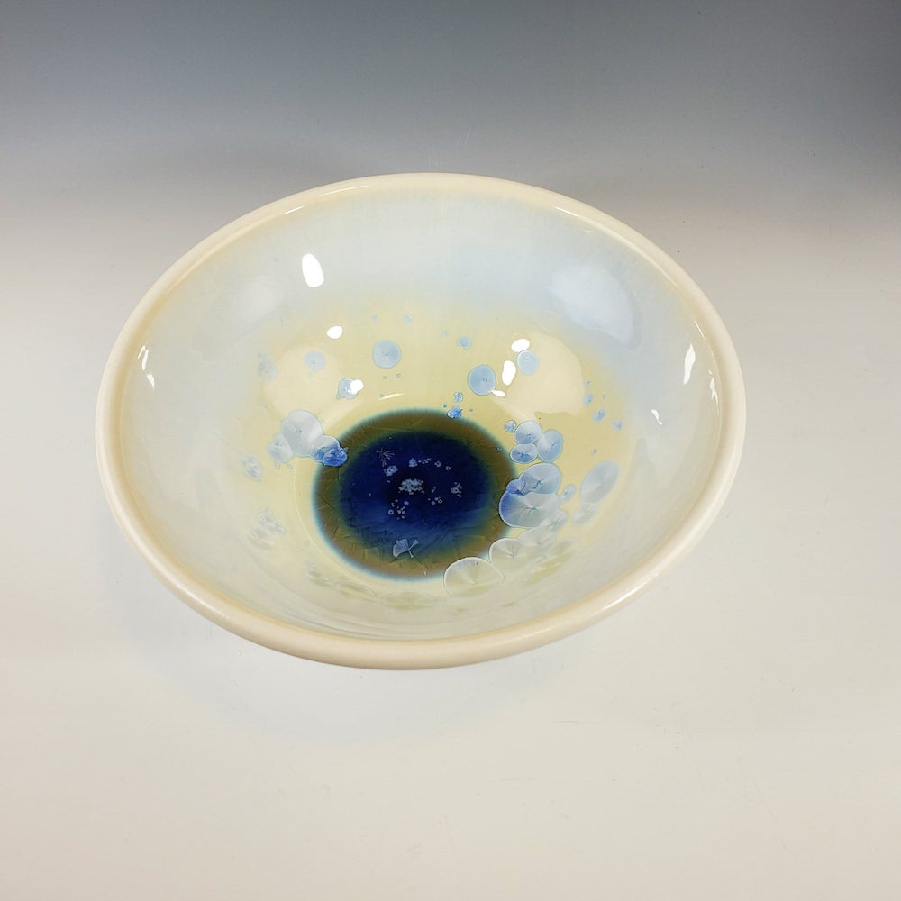 Mini Bowl in Ivory with Blue - Heart of the Home PA