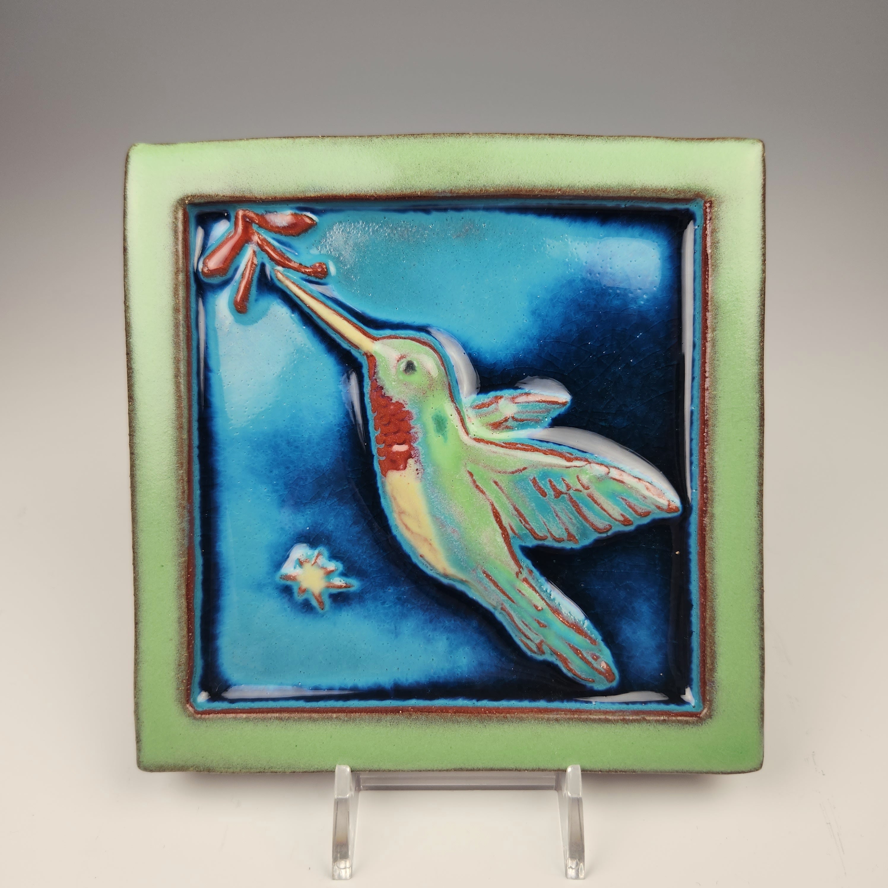 Dancing Hummigbird Wall Tile - Heart of the Home PA