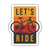 Let's Ride Bicycle Sticker - Heart of the Home PA