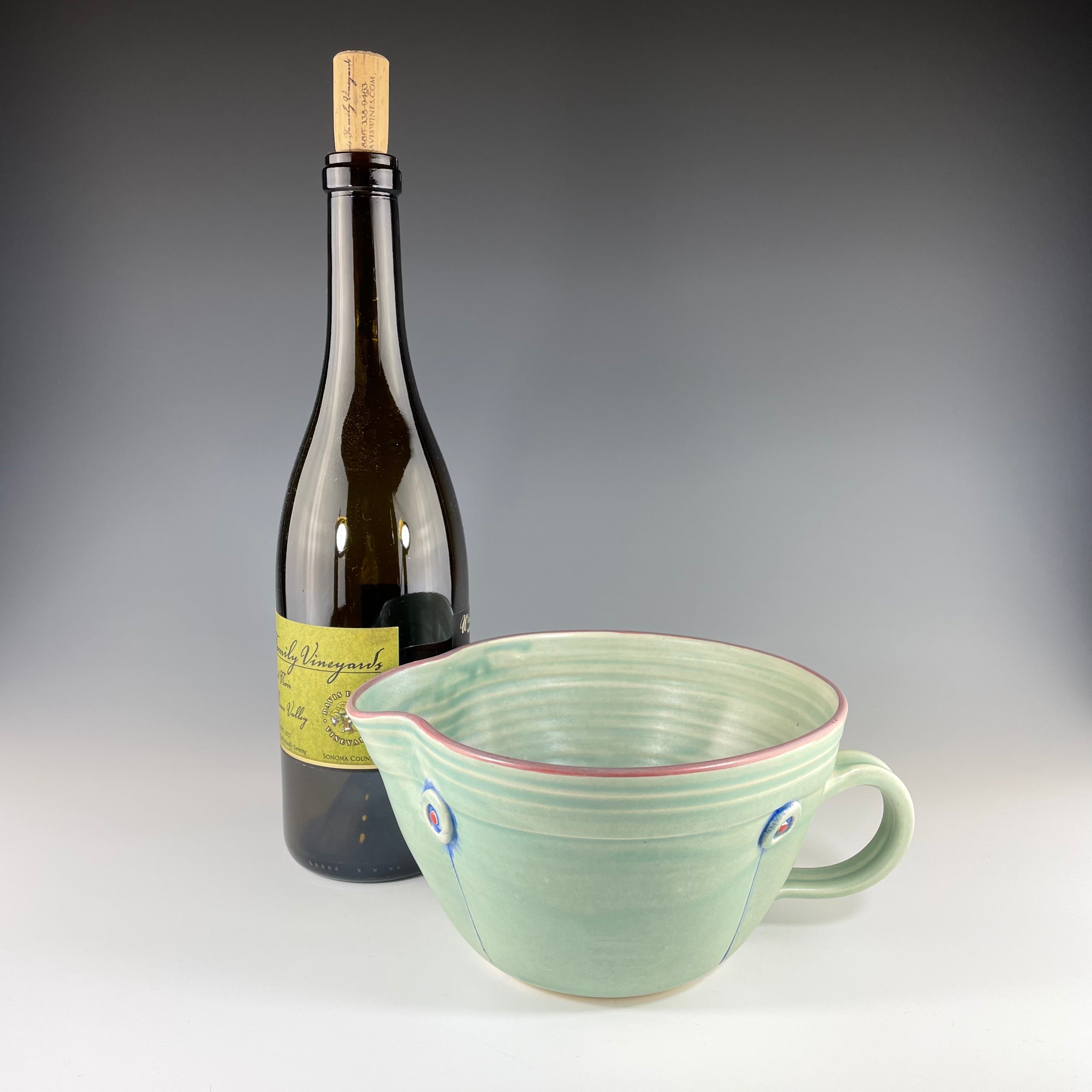 Button Mixing Bowl in Green - Heart of the Home PA