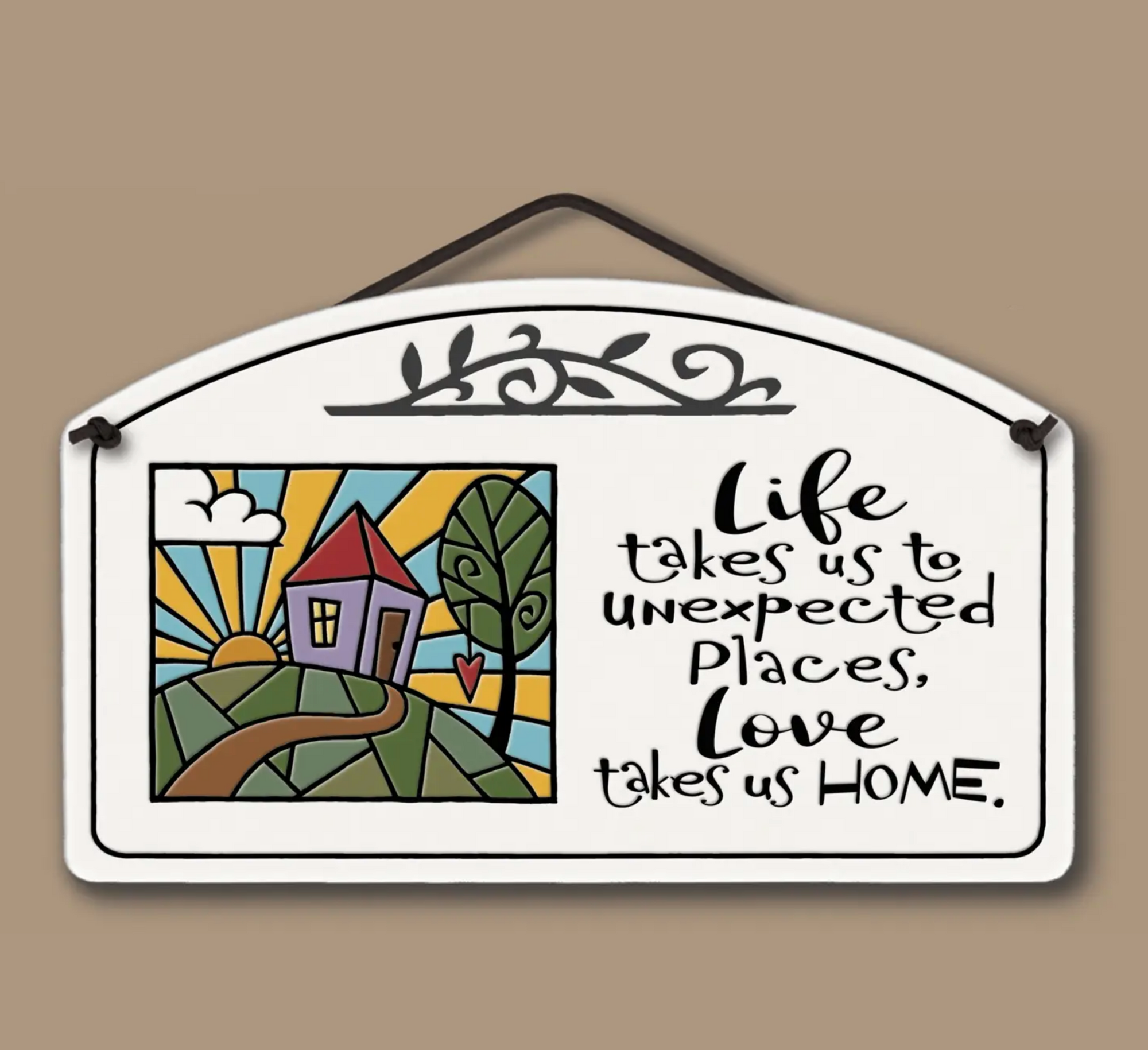 Love Takes Us Home Wall Plaque - Heart of the Home PA